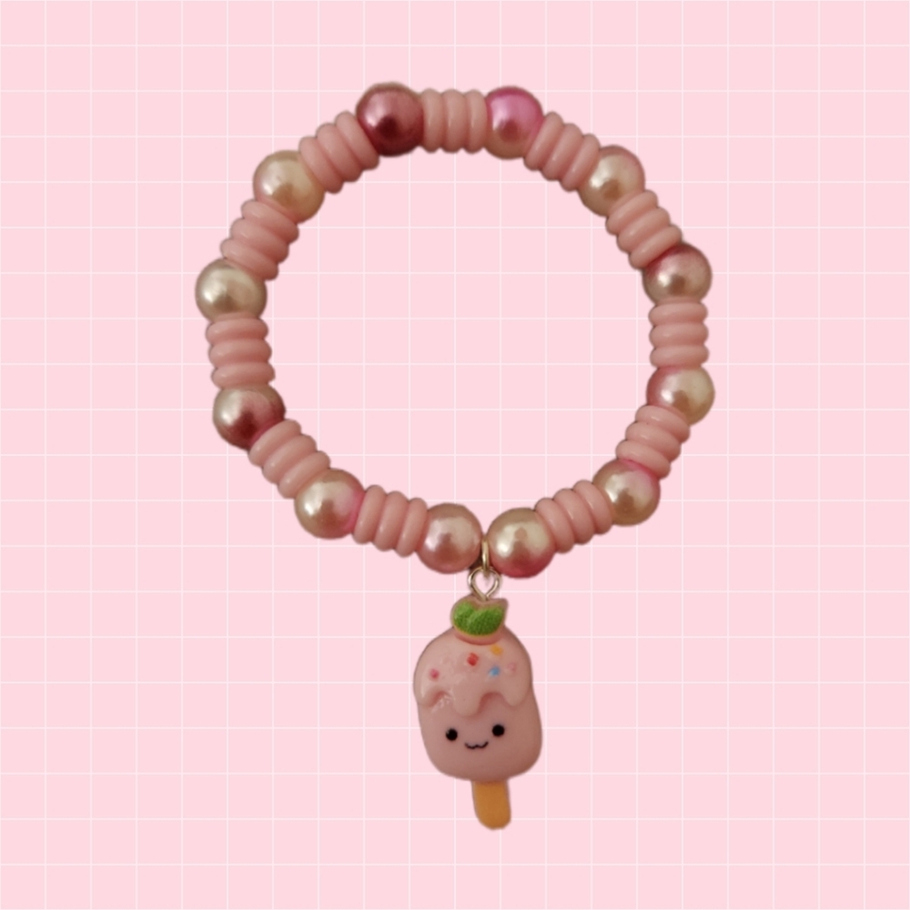 Kawaii Pink Ice Cream Bracelet
